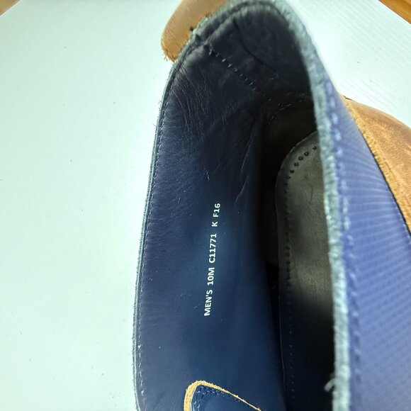 Cole Haan Men's Chukka Boots Brown Leather Blue Top Distressed - Picture 9 of 10